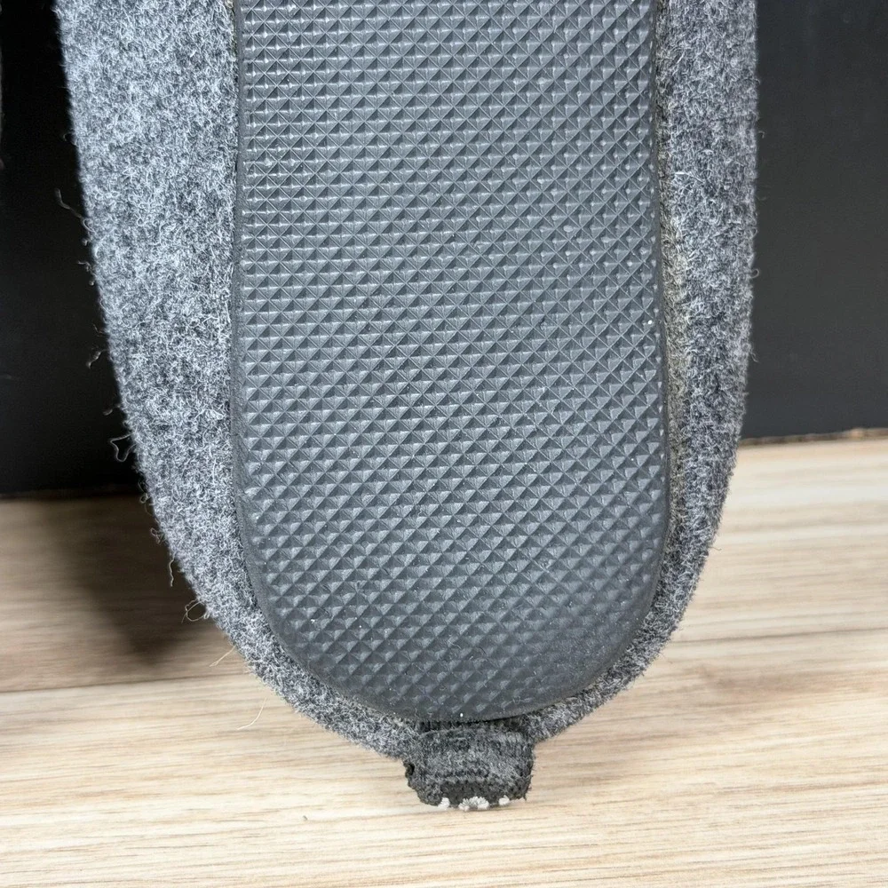 Mahabis Shoes Mens Size 8 Gray Classic Wool Mule Lined Slip On Loafers Portugal